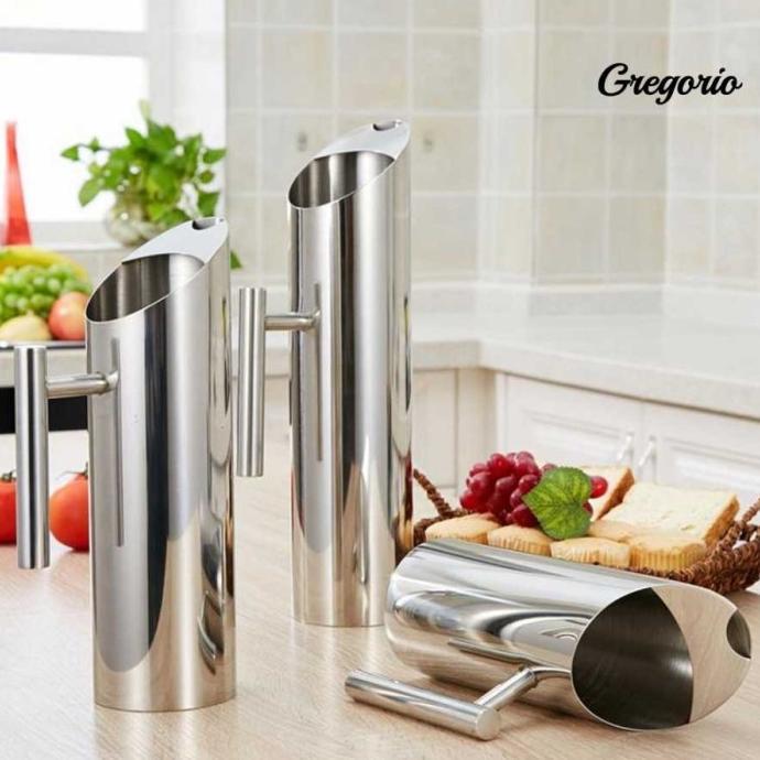 Gambar Kettle Teko Picher Wine Air Teh Kopi Kettle 1 Liter Terbaikk - Silver dari surau jaya undefined 2 Tokopedia