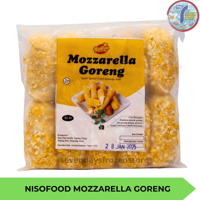 Gambar Nisofood Keju Mozzarella Goreng Beku Frozen dari Seven Days Frozen Store Bogor undefined Tokopedia