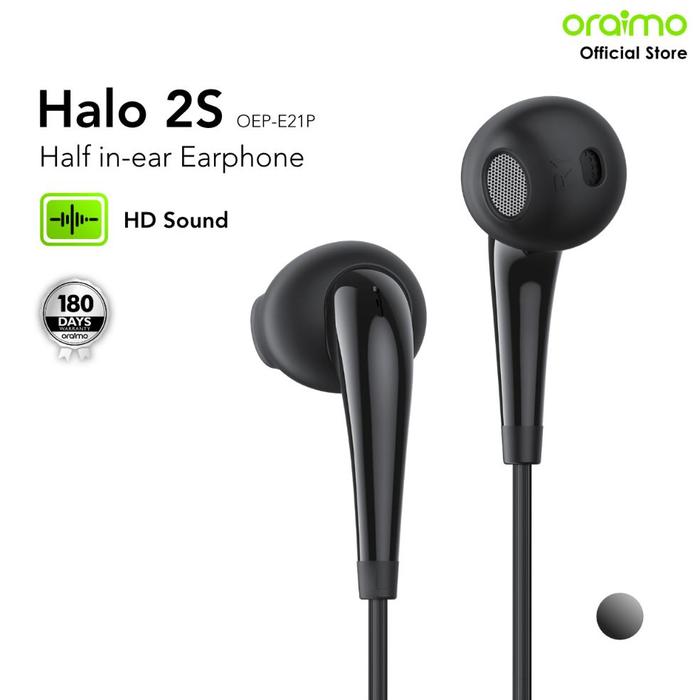 Gambar Oraimo Headset Berkabel Earphone In-Ear Bass Universal 3.5Mm Jack Hitam Putih Panjang 1.2 Meter Oep-E21P Earphone Headset Kabel Mic Bass Stereo Wired Murah Gaming Sport Black White Terbaru Terlaris Terbaik dari EFO- undefined Tokopedia