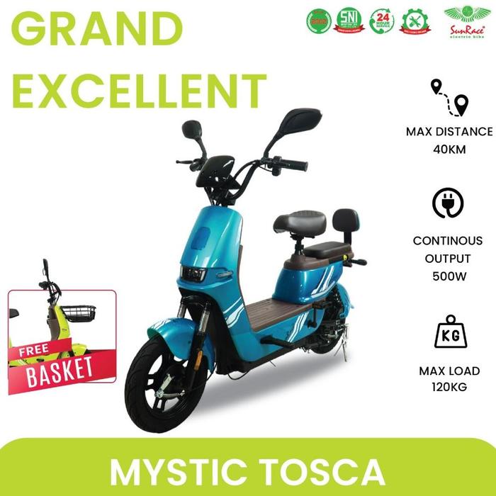 Gambar SEPEDA LISTRIK SUNRACE GRAND EXCELLENT bn20 - Mystic Red dari toserba model undefined 5 Tokopedia