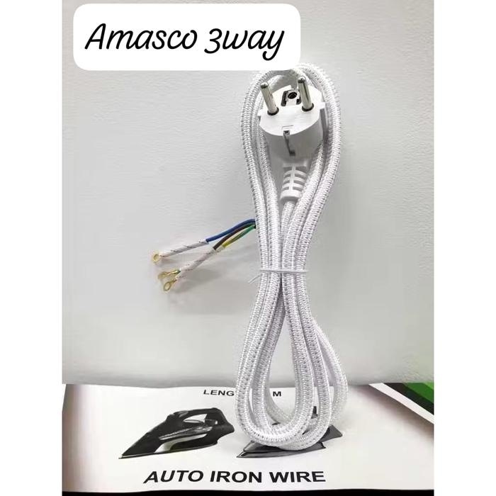 Gambar KABEL SETRIKA MASPION UNTUK SEMUA TYPE MASPION ISI KABEL 3WAY - AMASCO 3WAY dari Eka jaya88 undefined Tokopedia