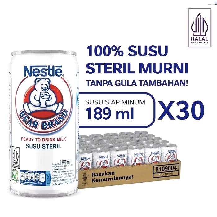 Gambar BEAR BRAND Nestle Original 189ML 1 dus isi 30 kaleng susu beruang / susu encer dari Orimostore undefined Tokopedia