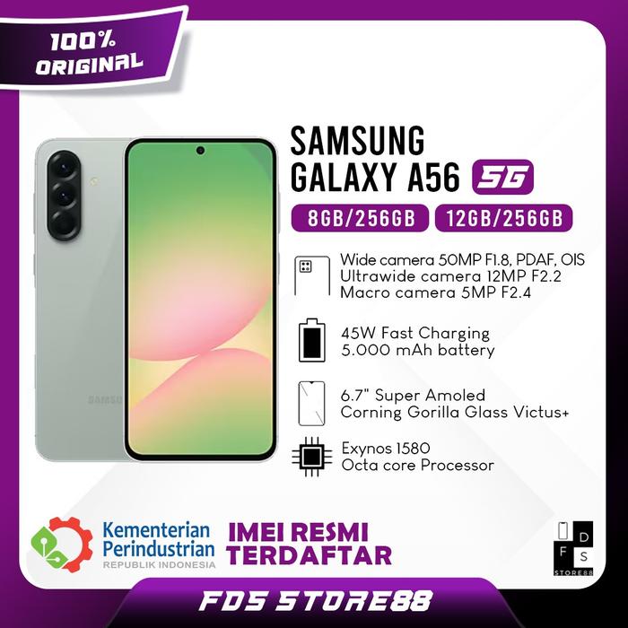 【SIMフリー】Galaxy A56 5G｜8/256｜ピンク【新品】 Samsung Galaxy A56 5G Awesome Pink 256GB + 8GB Dual-SIM