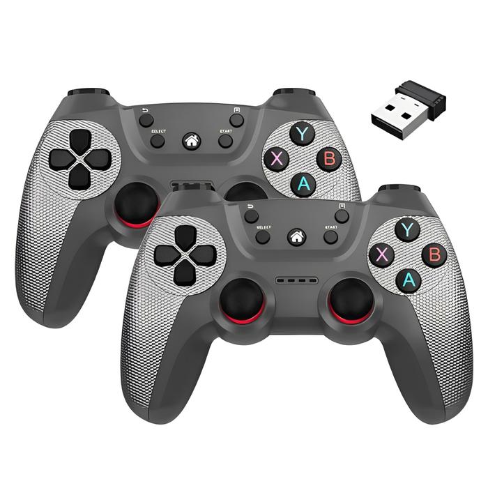 Gambar Gamepad wireless double 2.4G for windows PC, hp android, android TV - joystick game doubel dobel - Abu-abu dari COMPUTECH.PKU undefined Tokopedia
