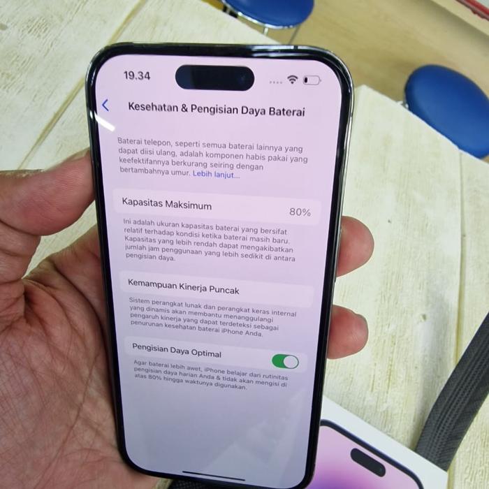 Gambar iPhone 14 Pro 256 | 256GB Second iBox Mulus Fullset Original - Ungu ada dent, 256 gb dari Agungbarokah undefined Tokopedia
