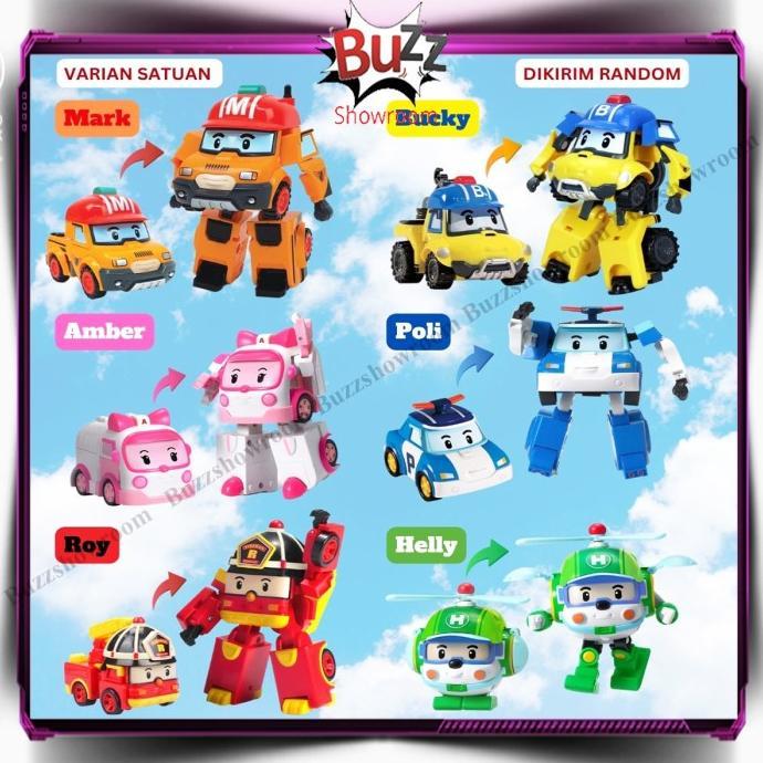 Gambar Robocar Poli Transform Mainan Anak Figure Robot Amber Roy Heli - Satuan dari MAXSKILL7 undefined Tokopedia