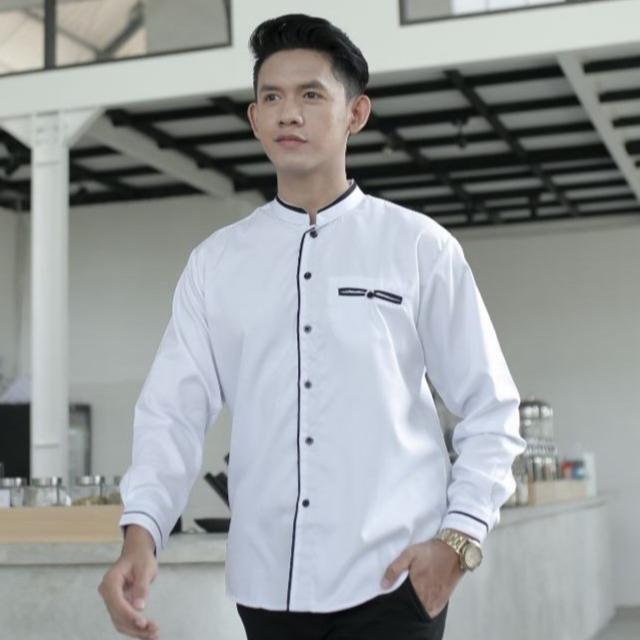 Gambar Koko Putih Lengan Panjang Koko El Rumi Terbaru Baju Koko Warna Putih - Putih, M dari farin busana official undefined Tokopedia