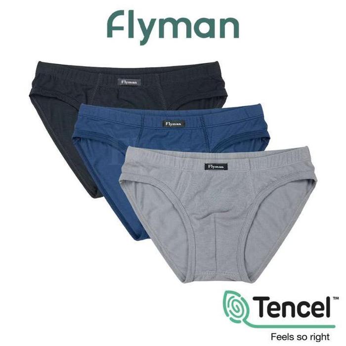 Gambar [SS] Flyman Tencel Briefs 3 pcs FM 3075 - M, Multicolor dari salsastore889 undefined Tokopedia