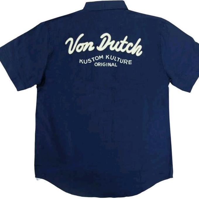 Gambar Von Dutch Workshirt Pria Original Store Promo - Kemeja Navy - M dari SOVREN premium style undefined Tokopedia