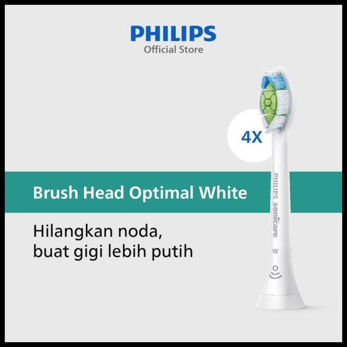 Gambar Philips Sonicare Brush Head 4 Pcs Hx6064 - Refill Kepala Sikat Termurah - HX6064/67 Putih dari Mutiara mart31 undefined Tokopedia