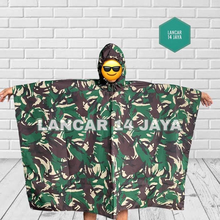 Gambar Ponco Loreng Model Jatah TNI Jas Hujan Loreng Model Jatah Bandung dari CV Isblani Raya undefined Tokopedia