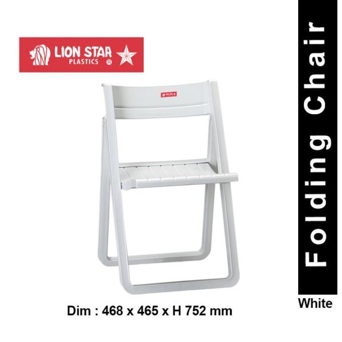 Gambar Kursi Lipat Plastik Lion Star FC Folding Chair Fc-8 Impala Bangku - Putih dari Fancy shop 77 undefined Tokopedia