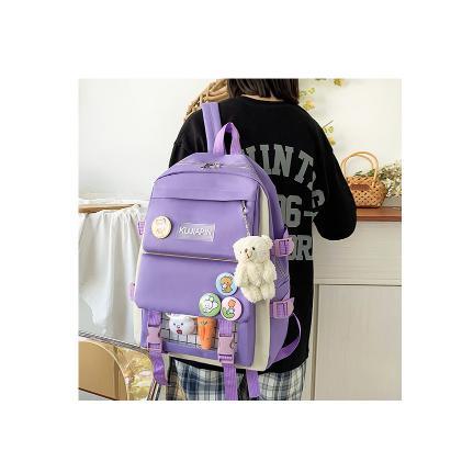 Gambar Korean style tas ransel import tas punggung wanita tas sekolah wanita bb 128 termasuk aksesoris wortel dan boneka - Ungu dari RAMA REVANO undefined Tokopedia
