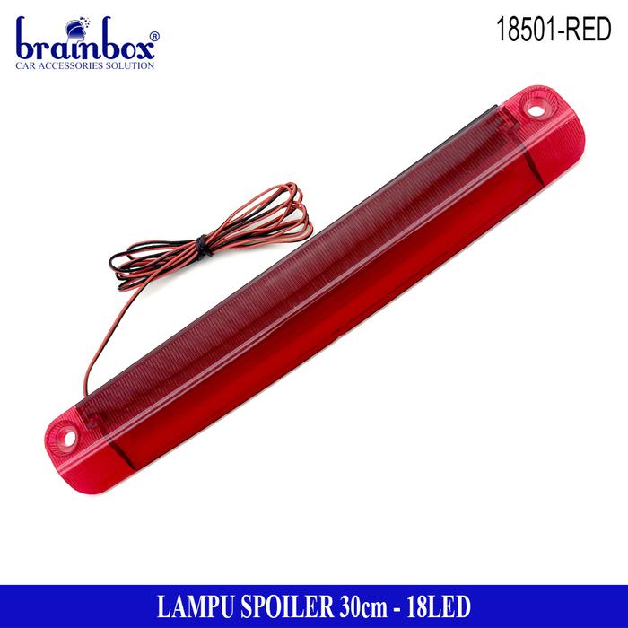 Gambar Lampu Spoiler 30cm 18LED Mika Putih Mika Merah - Mika Merah dari Brainbox Car and Home undefined Tokopedia