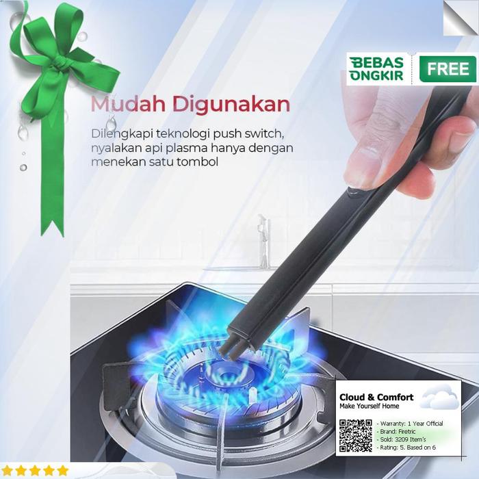 Gambar DAROBTL Korek Api Elektrik Plasma Pulse Lighter USB Rechargeable - JL8 - Hitam, Firetric dari Clouds & Comfort undefined Tokopedia