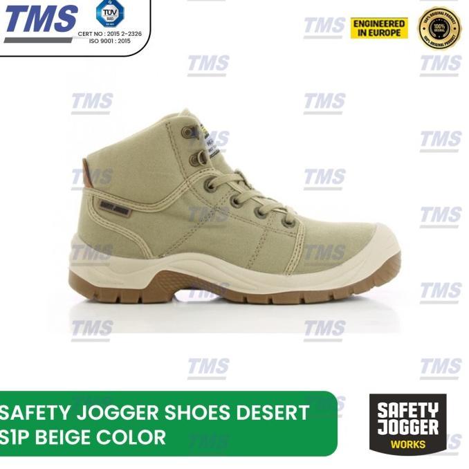 Gambar Sepatu Safety Jogger Desert S1P - Beige Color (Size 36-46) #861200 - Original Ready - 45 dari Ornavil undefined 4 Tokopedia