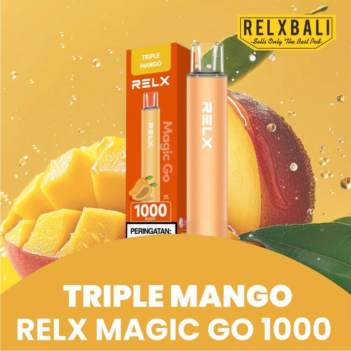 Jual RELX MagicGo 1000 Disposable Pods Vape E-Cigarettes - Triple Mango ...