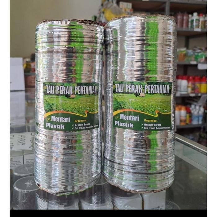 Gambar Tali Perak Pertanian 1kg untuk Pengusir Burung di Sawah Hama Padi 1 kg - TEBAL dari Bibit Bunga undefined Tokopedia