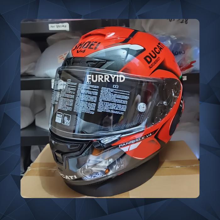 新品 SHOEI X-14 Ducati PANIGALE V4 M SHOEI X-14 Ducati PANIGALE V4 Helmet M Red Black New Unused