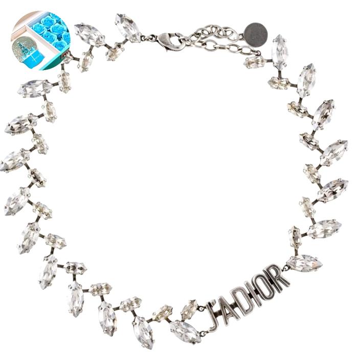 Jual LUXURY BNIB VINTAGED LAURIEL SILVER CHOKER NECKLACE Kota