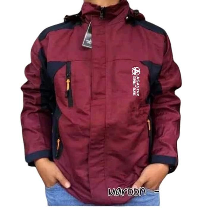 Gambar Jaket Pria Jaket The North Face Anti Air Jaket Gunung Jaket Outdoor - Maroon Hitam, M dari GUDANG JAKET TAS undefined Tokopedia