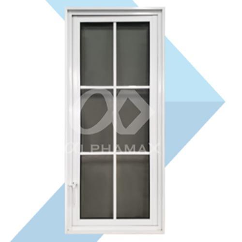 Gambar ALPHAMAX ALP 5-SP Jendela Aluminium Side Hung Panes Untuk Ruang Kamar 60 x 140cm - Putih, Buka Kanan  dari Alphamax Official undefined Tokopedia