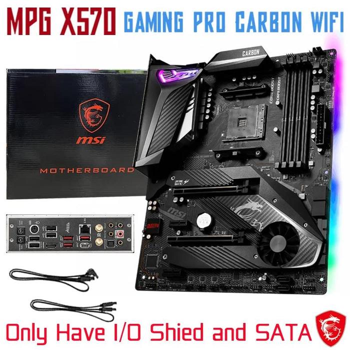 Msi Mpg X570 Gaming Pro Carbon Wifi Motherboard Socket Am4 Amd Ryzen X570  Mainboard Ddr4 128gb Sata Iii Pci-e 40 Atx New Am4