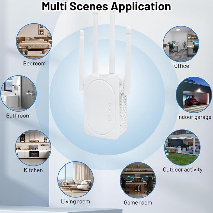 Gambar Wifi Repeater 1200Mbps Extender Wifi 2.4/5Ghz Penangkap Sinyal Wifi 5Dbi Antena Penguat Ainya Wifi Jarak Jauh 300Mbps Termurah Ready Terbaik - 300MBPS-2.4G dari Anti`Hero undefined Tokopedia