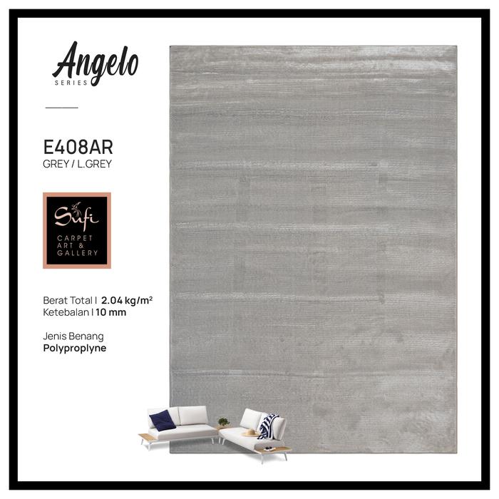 Gambar Karpet Lantai Jumbo Klasik Modern Abstrak Angelo Design Turki 300x400 Cm - E408AR-Grey dari Sufi Carpet undefined Tokopedia