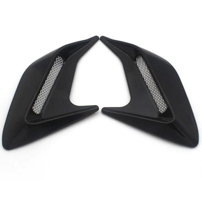 Gambar Isi 2 Stiker Samping Mobil Car Vent Sticker Shark Gills Stiker Side Air Flow Vent Fender Vent Cover 3D Stickers - Hitam dari bajaaaq undefined Tokopedia