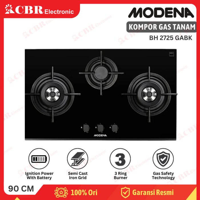 Gambar Kompor Tanam MODENA 3 Tungku - BH 2933 LJ dari CBR Elektronik Batam undefined Tokopedia