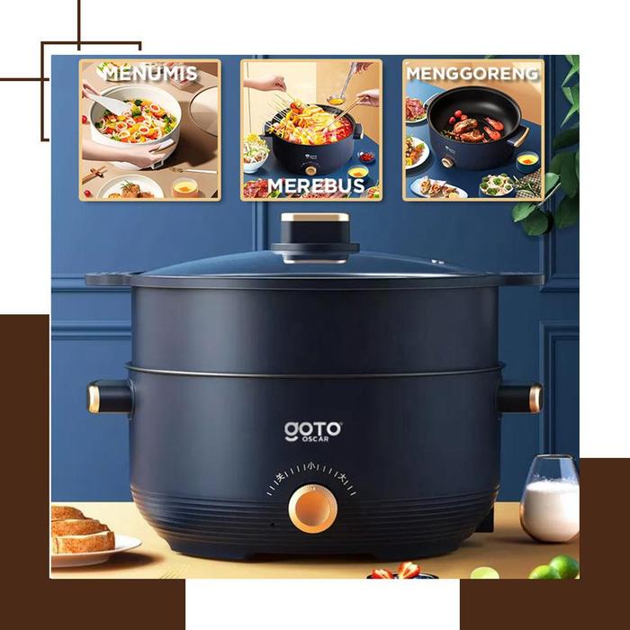 Jual Goto Oscar Panci Listrik Serbaguna Elektrik Fry Pan 3L Goreng
