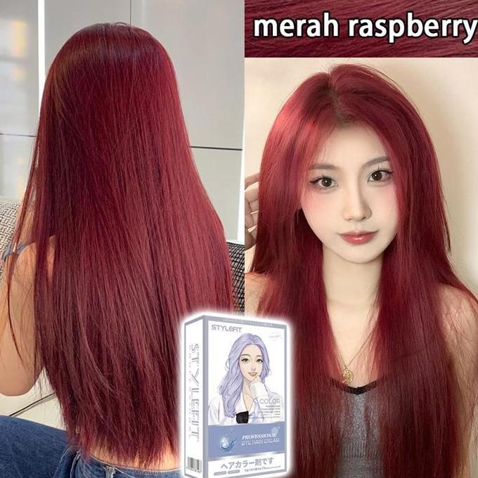 Gambar Promo / Terlaris Warna Rambut 2025 Tanpa Bleaching Pewarna Rambut Cat Rambut Hair Color Burgundy Golden Brown Ash Brown Pink Purple Coklat Caramel Cranberry Red Milk Tea Blue Black Semir Rambut Shampoo Hair Dye Cream Hair Tonic Rambut Terbaik - Cranberry Red dari inspira Stationery undefined Tokopedia