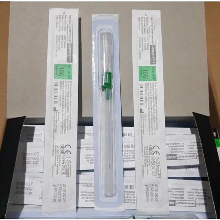 Gambar IV Catheter Abbocath Venisystems 14 16 18 20 22 24 26 G Abocat IV Surflo Abbocat Abbot 14G 16G 18G 20G 22G 24G 26G - 18 G dari meikyu shopp undefined Tokopedia