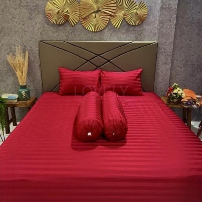 Gambar SYAKIRA - MICRO TENCEL Seprei Mewah Harga Murah Uk 160x200 Tinggi 30 - Marun, 160x200x30 dari Shining Shinee undefined Tokopedia