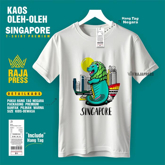 Gambar KAOS OLEH - OLEH KHAS NEGARA SINGAPORE BISA REQUEST WARNA - GAMBAR 1, KIDS (2,4,6,10) dari rajapress13 undefined Tokopedia