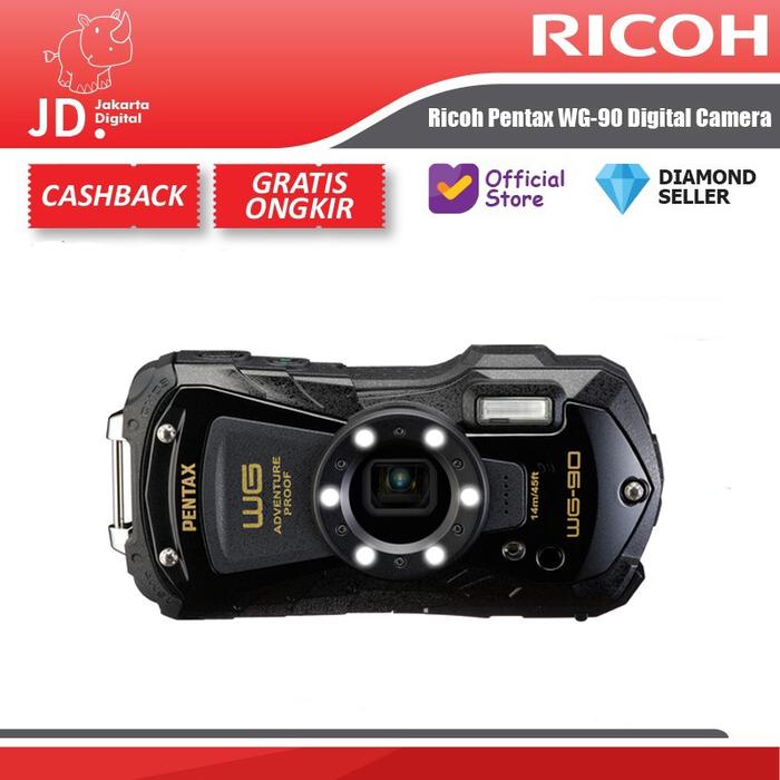 Gambar Ricoh WG 80 Digital Camera Ricoh WG80 Waterproof Camera - WG-90 BLACK, STANDARD dari Jakarta Digital 8 undefined Tokopedia