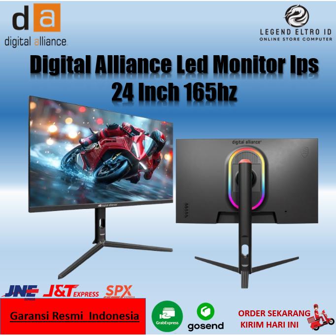 Gambar DIGITAL ALLIANCE LED MONITOR IPS 24 INCH 165HZ/180HZ - 24 INCH 165HZ dari LEGEND.ELTRO.ID undefined Tokopedia