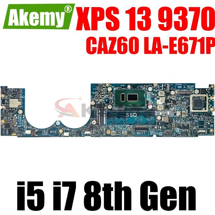 Jual For DELL XPS 13 9370 Laptop Motherboard CAZ60 LA-E671P CN