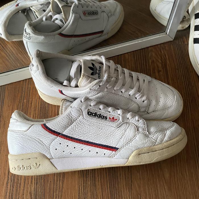 Jual Adidas continental 80s white casual original murah sneakers