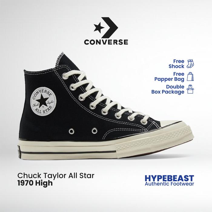 Sepatu Converse Converse 70s Black Hi Converse Chucks High Jual