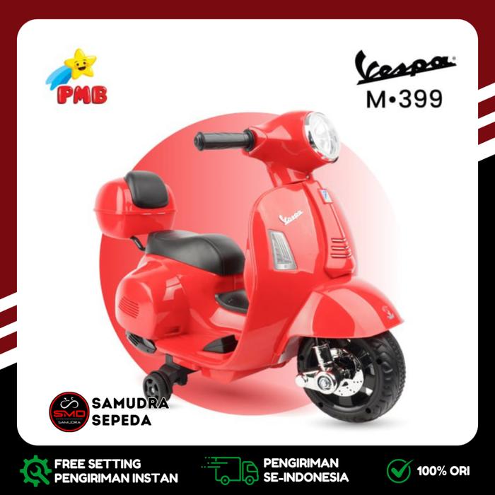Gambar Motor Aki Mainan Anak Cas Listrik PMB M-788 Vespa Mini Murah BDG dari Toko SAMUDRA Sepeda_NEW undefined 5 Tokopedia