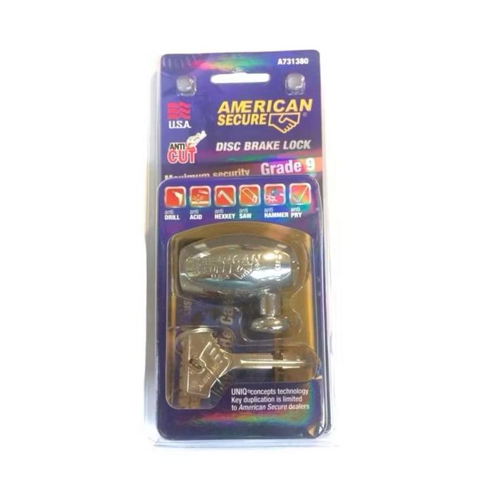 Gambar Gembok Cakram Motor Mini Tank American Secure Anti Potong Anti Cairan Setann Original Quality - Standar dari KING TOOL PERFORMANCE undefined Tokopedia