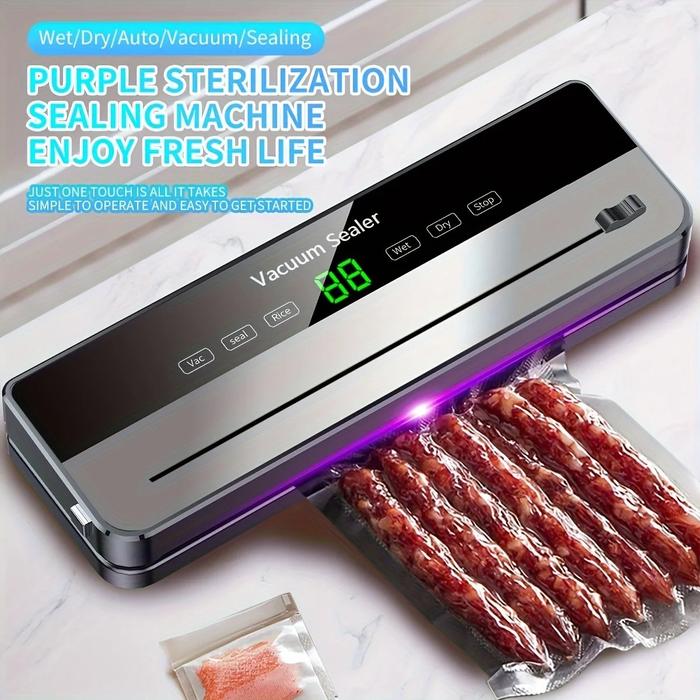 Gambar mesin vacuum sealer mini makanan buah sayur 100W-vakum sealer portabel - FKJ540 120W dari KJ aksesoris elektronik undefined Tokopedia