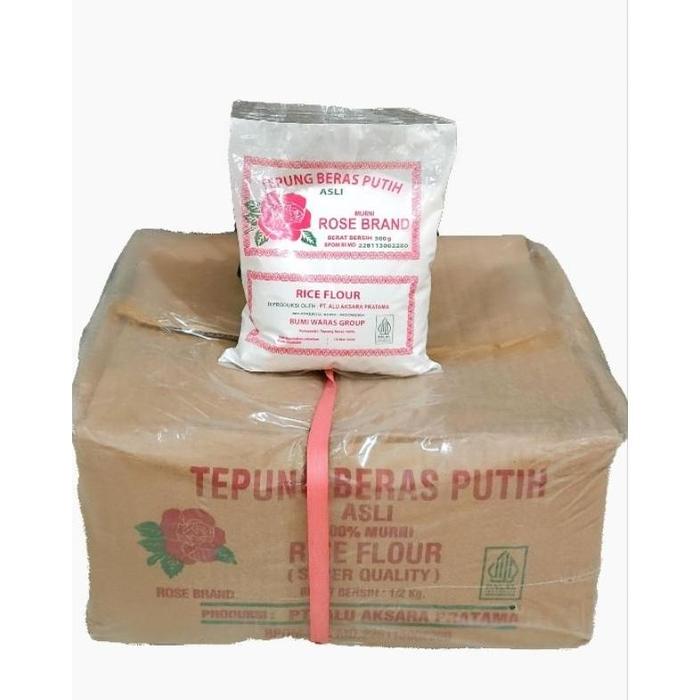 Gambar Best seller ROSE BRAND TEPUNG BERAS PUTIH 500 GRAM (1 Dus isi 20bungkus) dari ANGhin5463 undefined Tokopedia