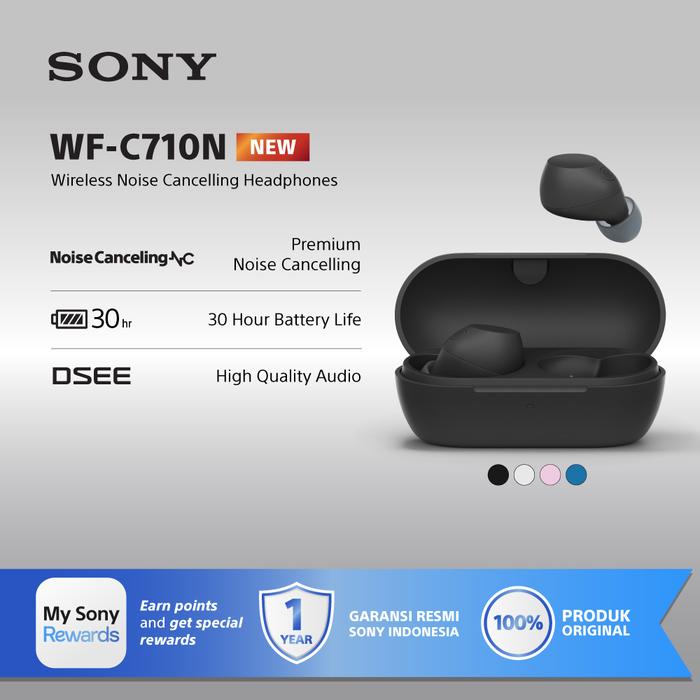 Gambar SONY WF-C710N Noise Cancelling Truly Wireless / WFC710N - Hitam dari Sony Center Surabaya Official undefined Tokopedia