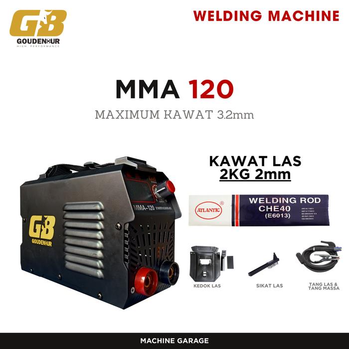 Gambar Mesin Las 450 watt MMA 120 GB Premium Quality - kawat las 2kg dari MACHINE GARAGE undefined Tokopedia