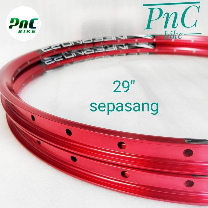 Gambar Sun Ringle Rims Inferno 29 dan Rims Inferno 27.5 Hitam 32 Hole - 29 Red 32H dari PNC Bike undefined 4 Tokopedia