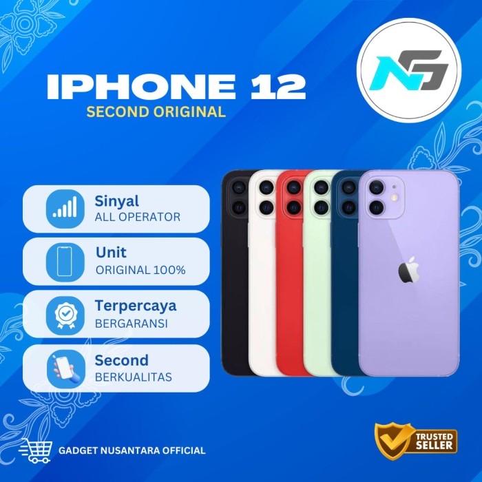Gambar iPhone 12 64Gb 128Gb 256Gb Second Original Like New - 64 gb dari GADGET NUSANTARA OFFICIAL undefined Tokopedia