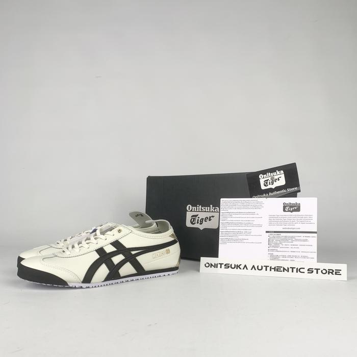 Sepatu Onit Tiger Mexico66 Cream Black Gold Authentic 36